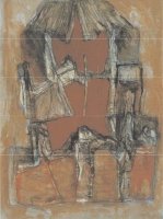 Kombinovaná technika, 62 x 44 cm